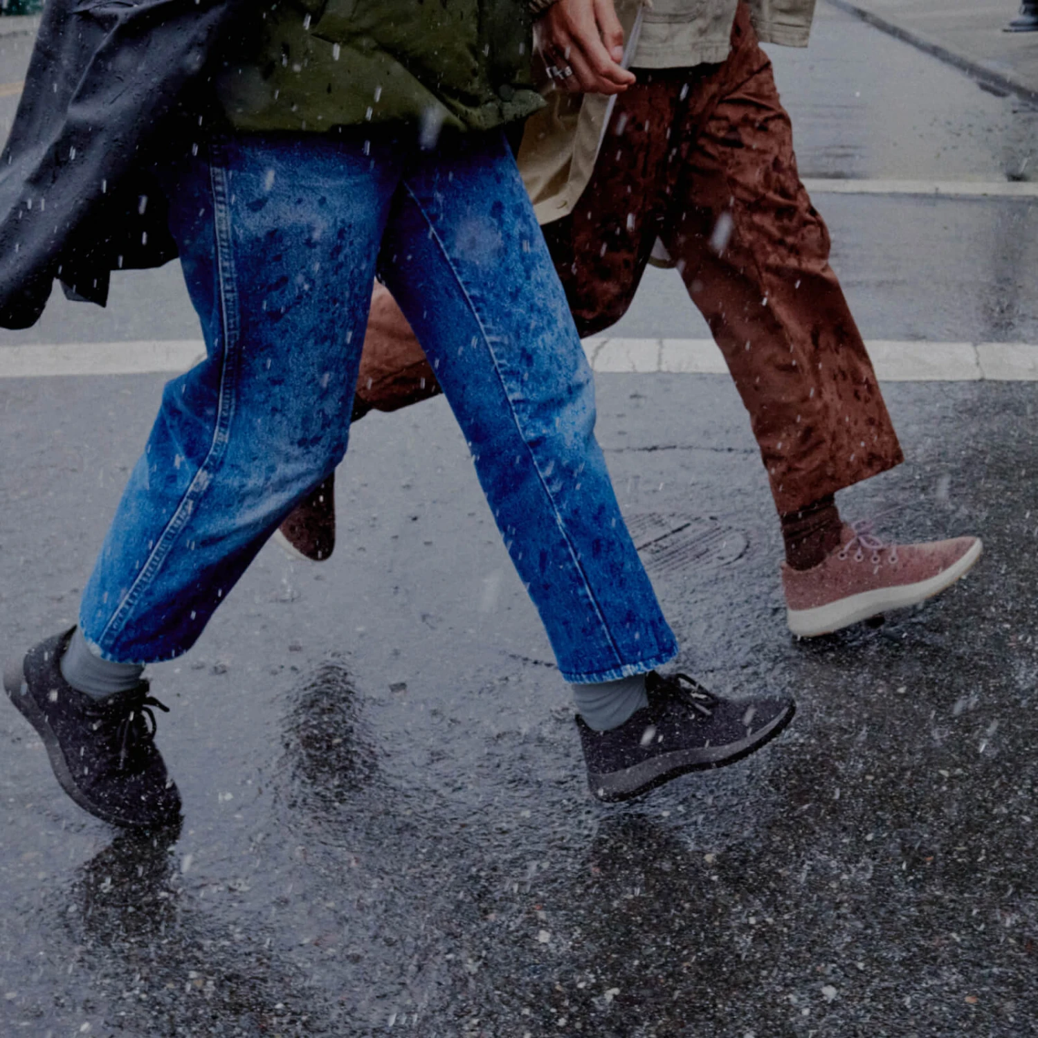 Women's Wool Runner Mizzles - Natural Grey (Cream Sole) 2 Women's Wool Runner Mizzles - Natural Grey (Cream Sole) - Image 2