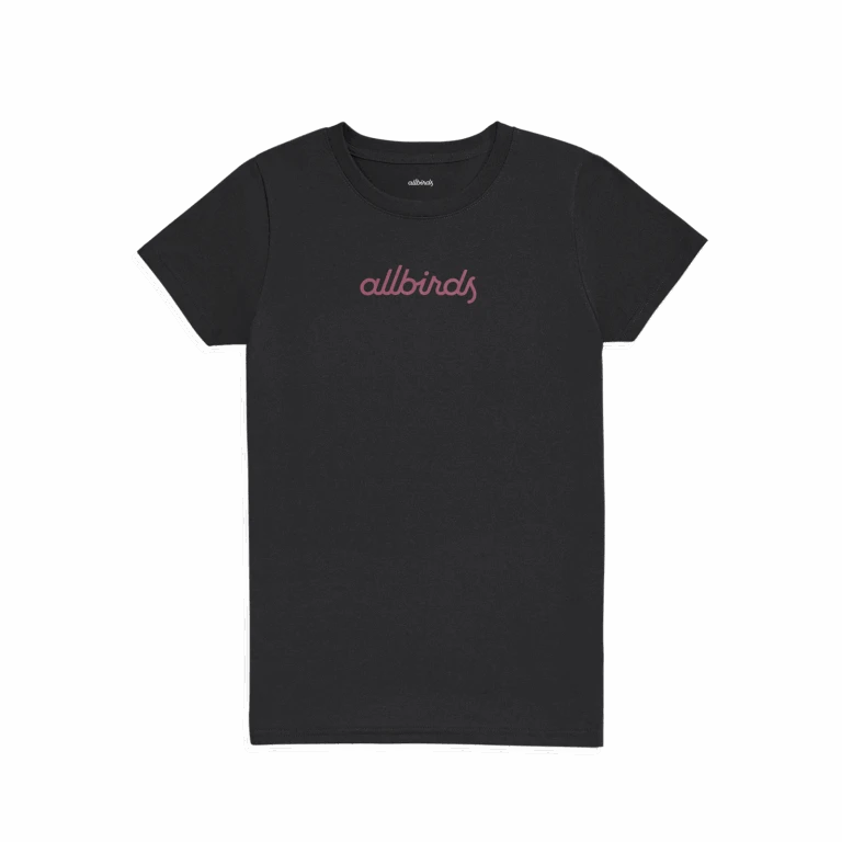 Women's Recycled Tee - Logo - Natural Black