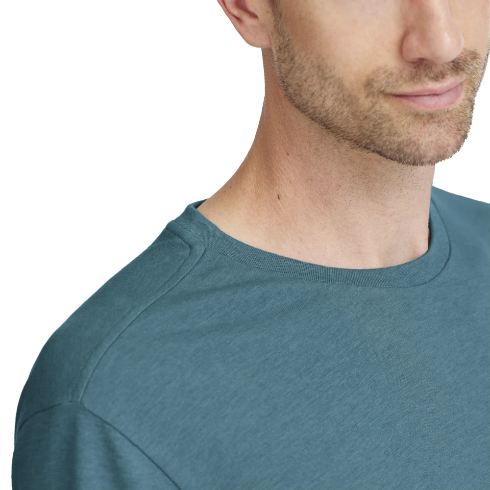 Men's Soft Merino Tee - Chasm Teal 2 Men's Soft Merino Tee - Chasm Teal - Image 2