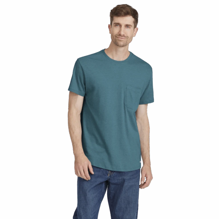 Men's Soft Merino Tee - Chasm Teal