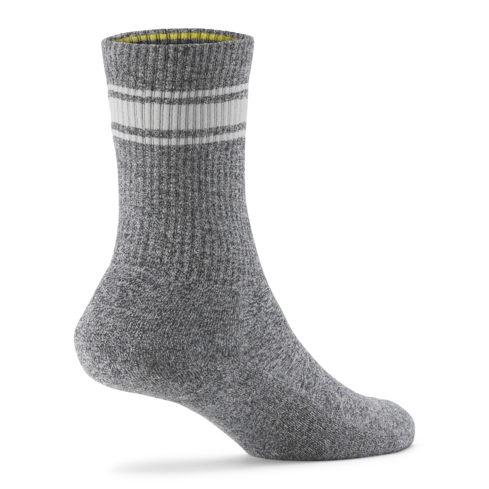 Anytime Crew Sock - Natural Grey Heather/Light Grey - Image 2