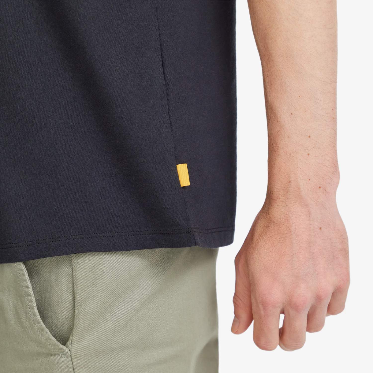 Men's Organic Cotton Tee - Logo - Natural Black 4 Men's Organic Cotton Tee - Logo - Natural Black - Image 4