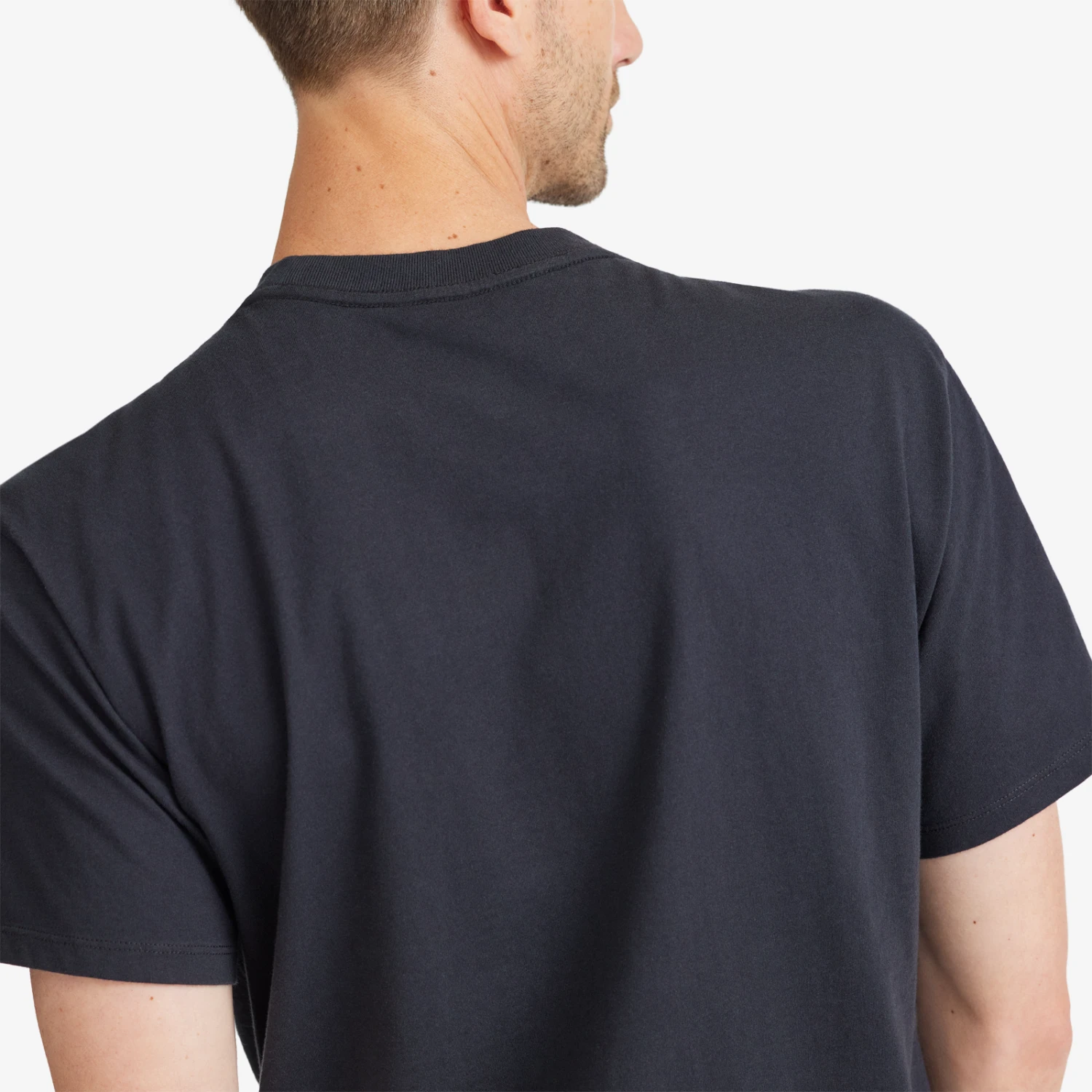 Men's Organic Cotton Tee - Logo - Natural Black 3 Men's Organic Cotton Tee - Logo - Natural Black - Image 3
