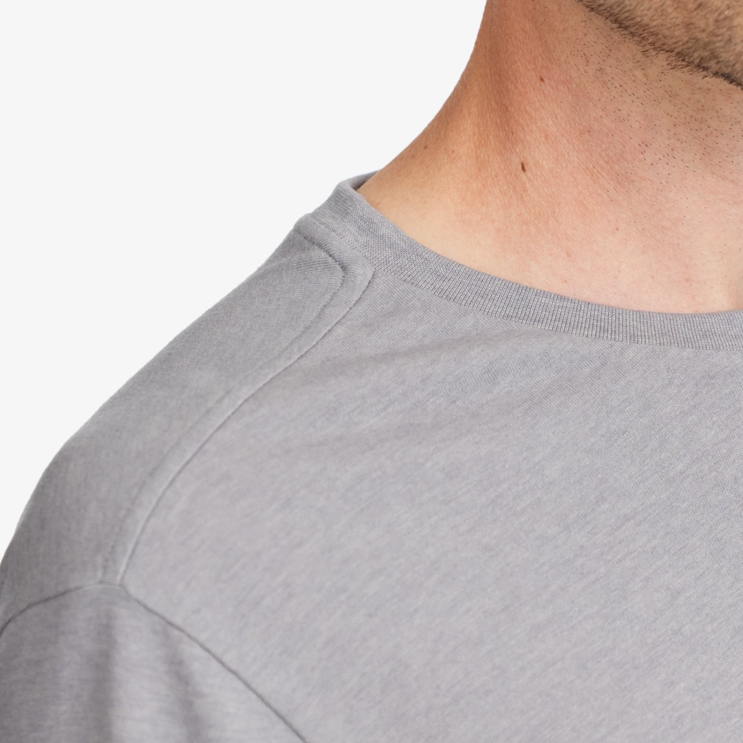 Men's Anytime Soft Merino Tee - Medium Grey 2 Men's Anytime Soft Merino Tee - Medium Grey - Image 2