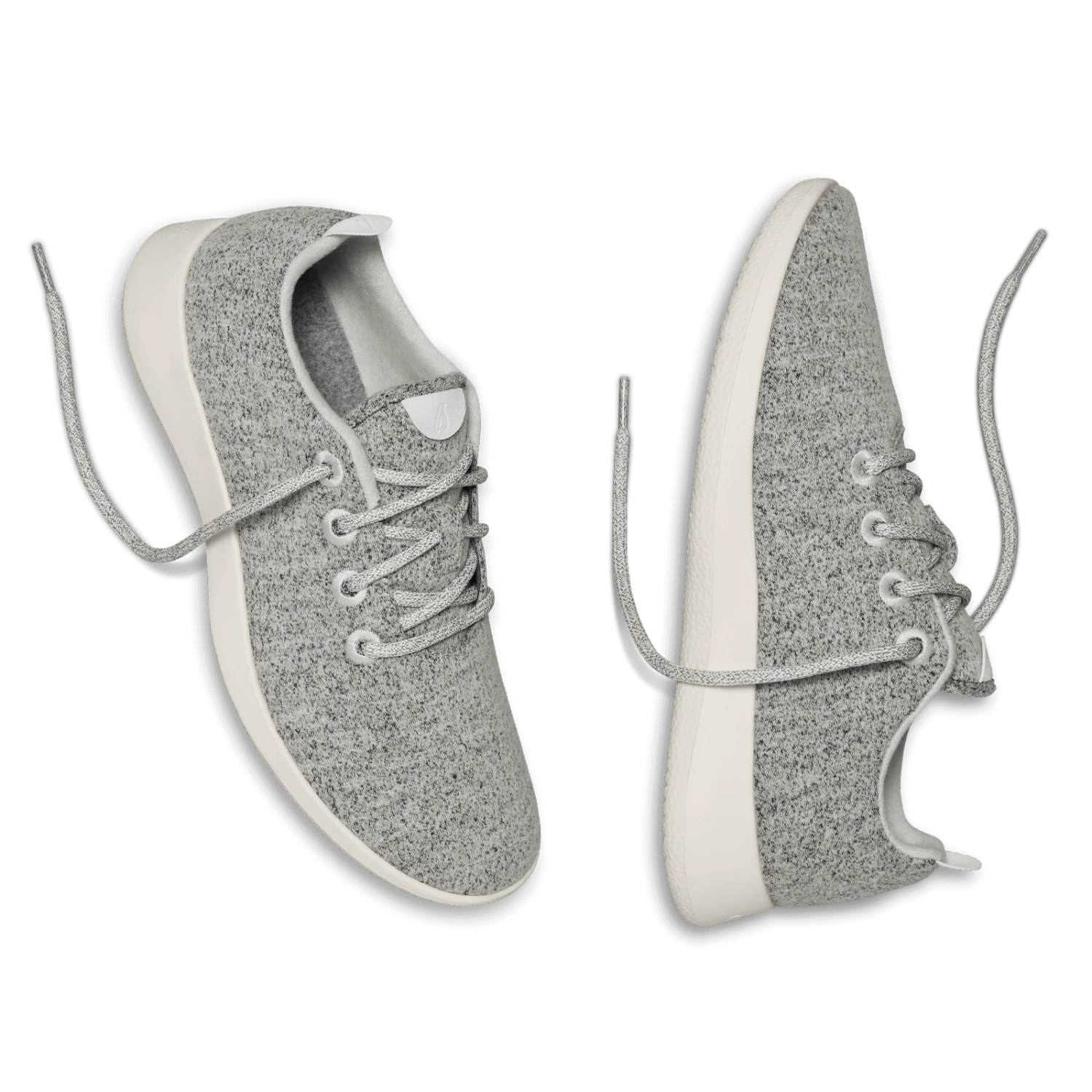 Women's Wool Runners - Dapple Grey (Cream Sole) - Image 7